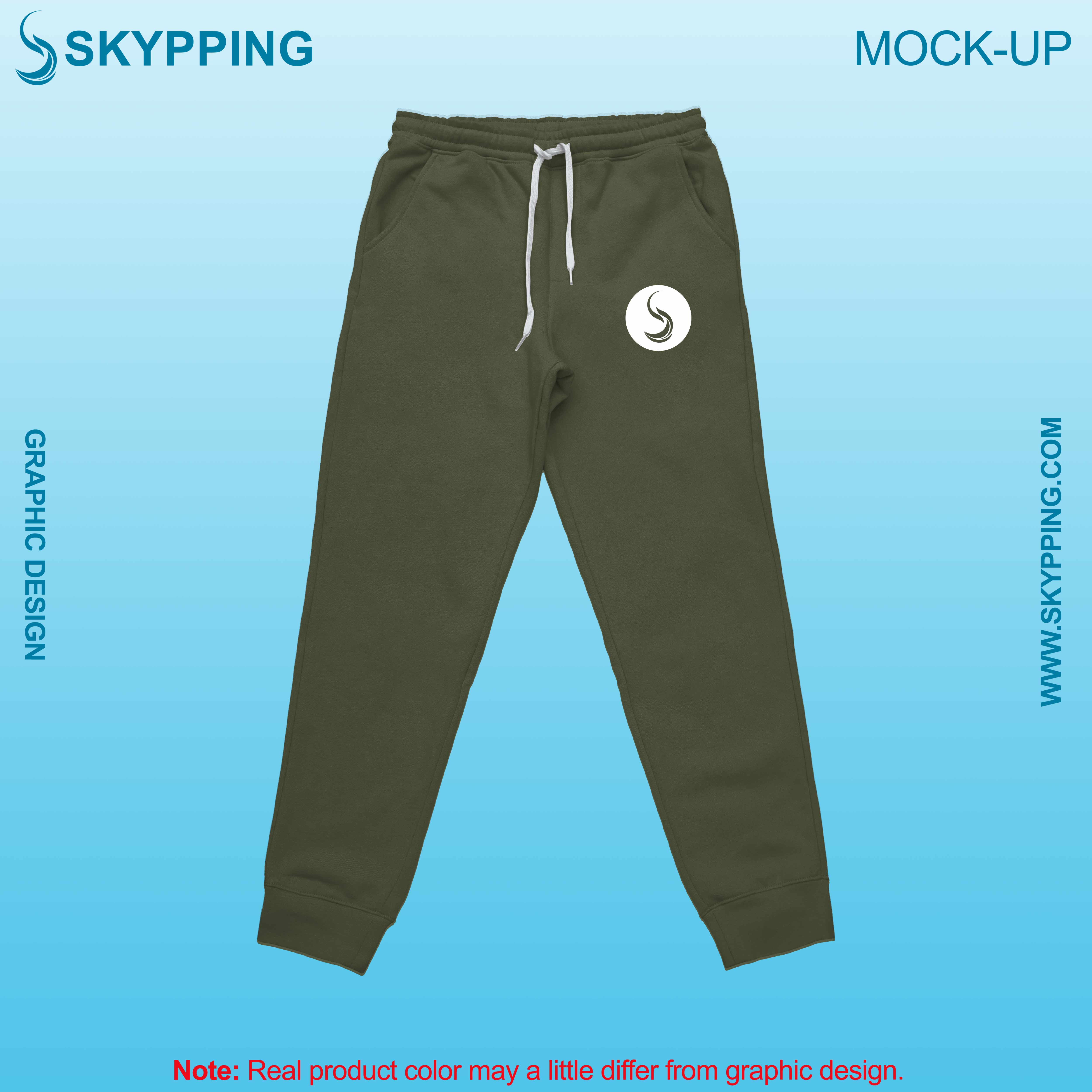 Sweatpant with Crossed Pocket and Ribbed Bottom